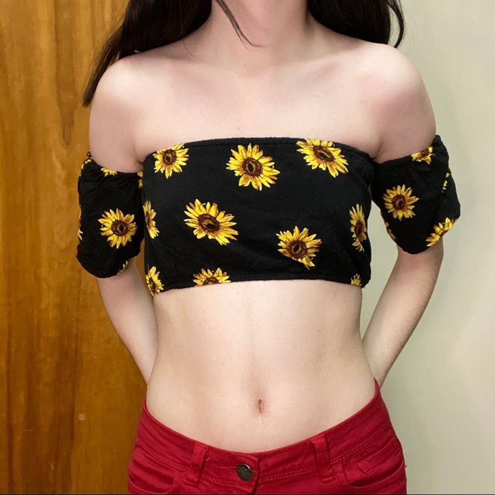 Sunflower crop top